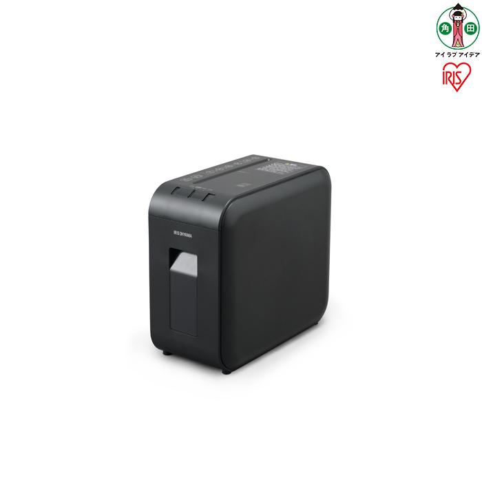 シュレッダー マイクロクロスカット 4枚同時細断 パーソナルシュレッダーマイクロクロスカット アイリスオーヤマ 静音 家庭用 おしゃれ A4用紙 P4HS75M-B ブラック | 家電 電化製品 人気 おすすめ アイリスオーヤマ なるほど 宮城県 角田市
