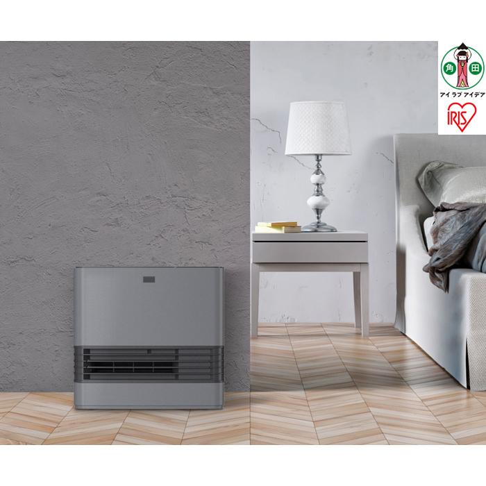 大風量加湿セラミックファンヒーター 1200W ACHHM12A-H グレー アイリスオーヤマ｜即暖 温風3モード 加湿2モード | アイリスオーヤマ 小型 足元 暖房 セラミック ヒーター 節電 トイレ コンパクト 小型 軽量 キッチン 勉強 脱衣所