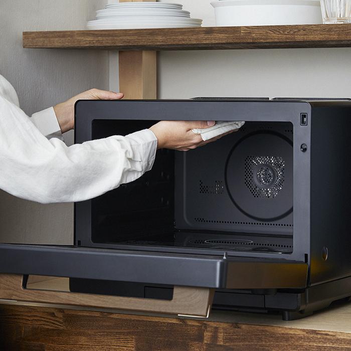 【ふるさと納税】オーブンレンジ 30L コンベクションスチームオーブンレンジ MS-F3002-B | スチームオーブンレンジ コンベクションオーブン 2段 グリル 調理家電 アイリスオーヤマ ブラック 家電 電化製品 新生活 人気 おすすめ オーブンレンジ アイリス アイリスオーヤマ - 画像3