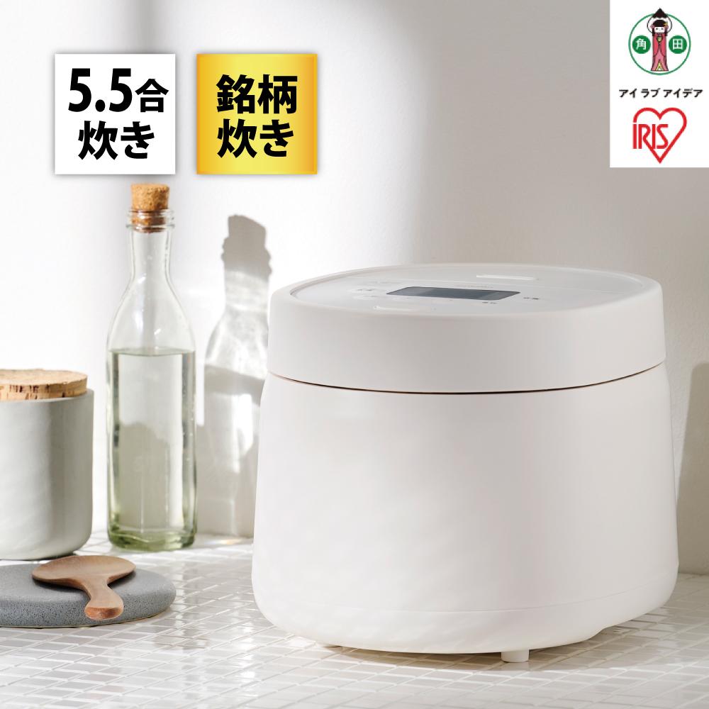 ジャー炊飯器　 5.5合　RC-MSA50-W　ホワイト | 炊飯器 5.5合 銘柄炊き アイリスオーヤマ 炊飯 ジャー 炊飯ジャー 白米 無洗米 早炊き エコ 麦飯 玄米 雑穀米 おかゆ 炊込み おすすめ