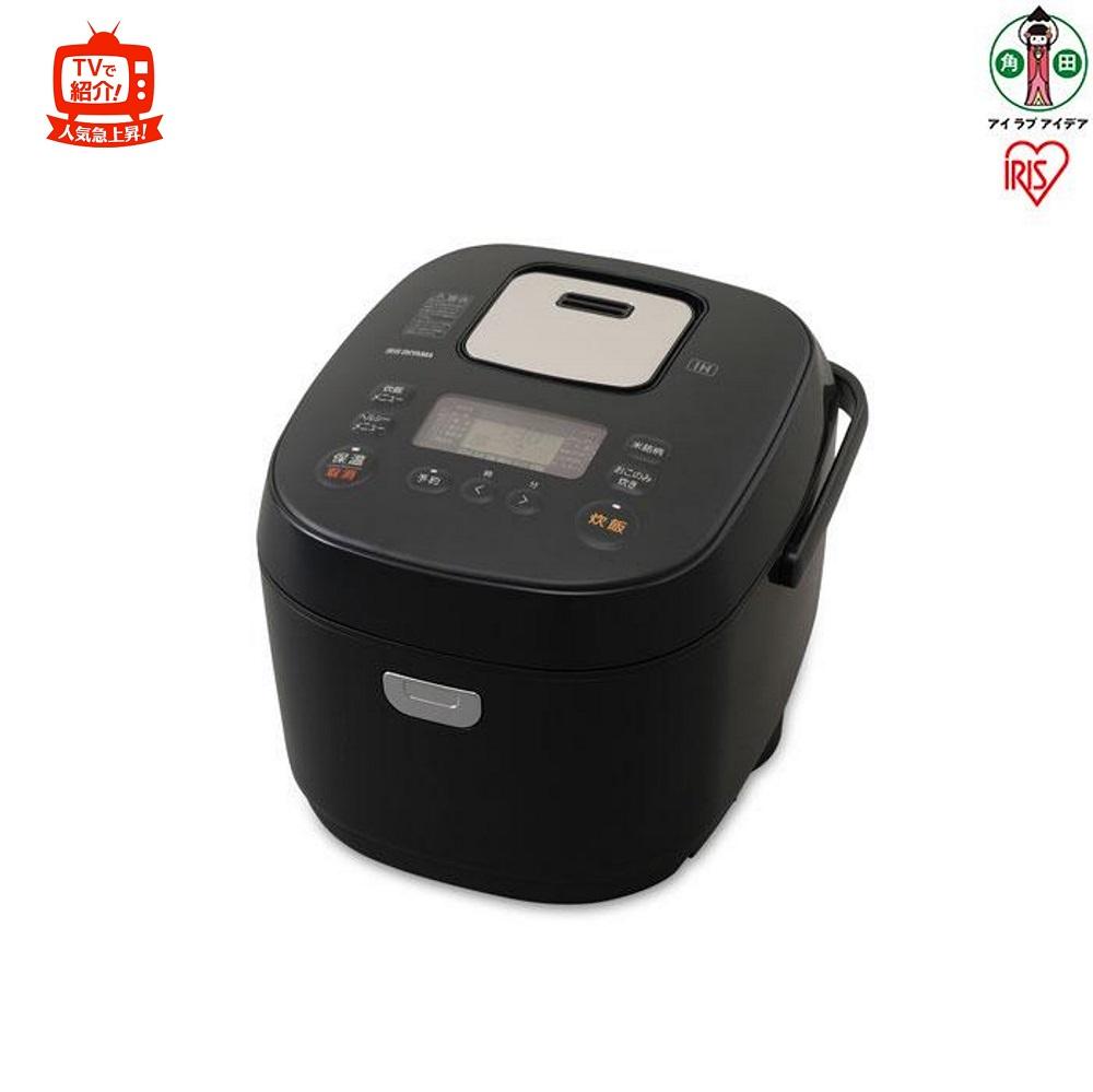 【TVで紹介されました！】炊飯器 1升 IHジャー炊飯器 10合 RC-IK10-B ブラック アイリスオーヤマ | 炊飯器 炊飯ジャー 炊飯 ジャー IH ih 銘柄炊き 炊き分け 洗える 保温 タイマー