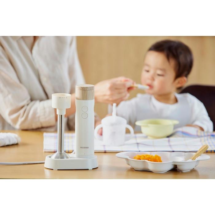 【ふるさと納税】 ブレンダー ハンドブレンダー アイリスオーヤマ ホワイト 離乳食 スムージー ハンドミキサー ジューサー 出産祝い プレゼント おしゃれ 時短調理 ホイッパー チョッパー まぜる つぶす きざむ 調理器具 おすすめ 人気 アイリス IHB-M301 サムネイル3