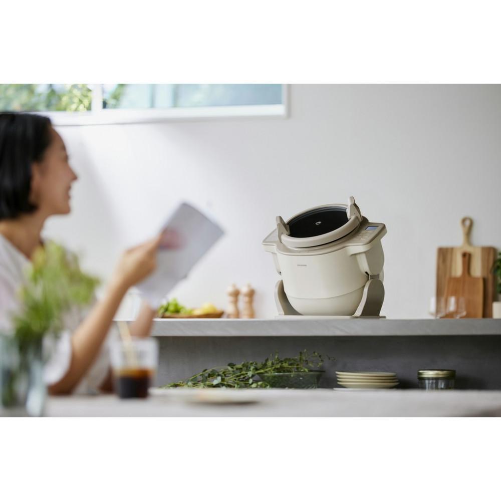 【ふるさと納税】 自動調理器 シェフドラム アイリスオーヤマ アイボリー 簡単調理 スープ 焼く 炒める 揚げる 煮込む 揚げ物 低温調理 IH式 保温機能付き 使い方簡単 簡単温度設定 自動調理器 おすすめ 人気 アイリス DAC-IB2-C サムネイル2