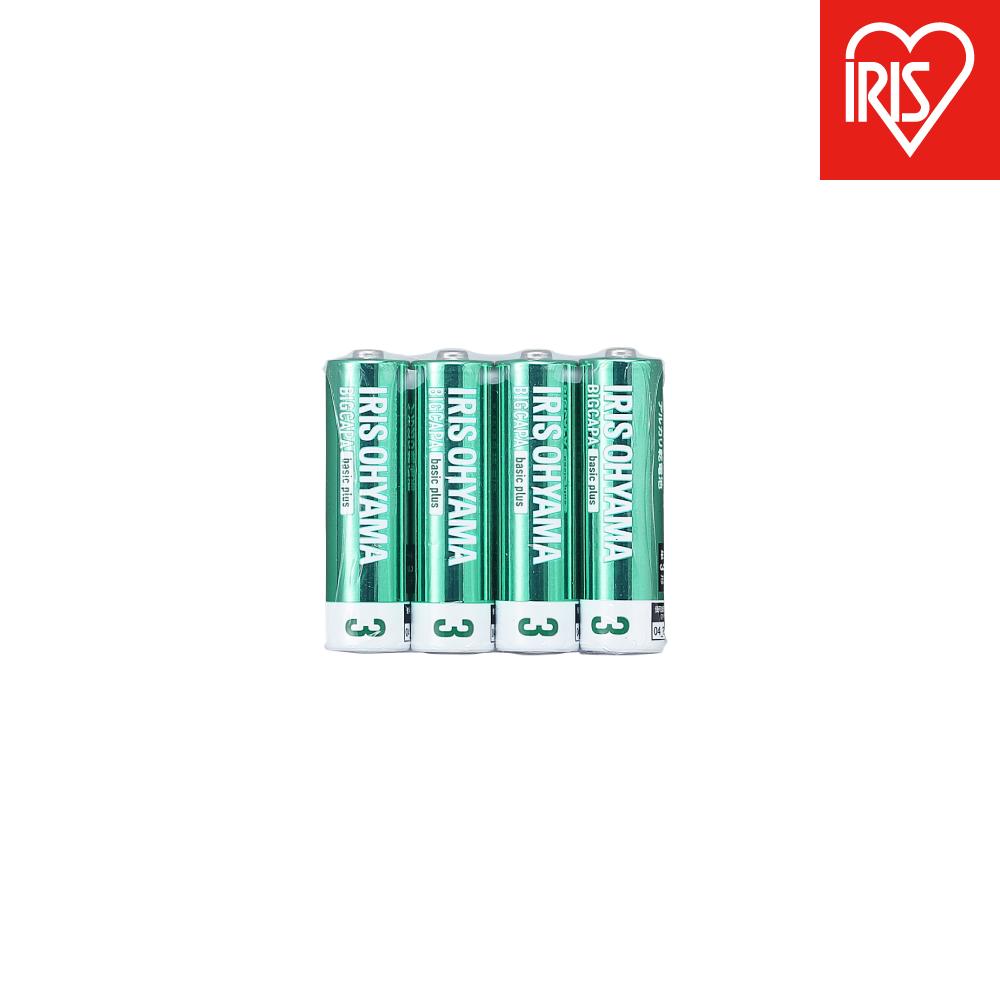 乾電池 BIGCAPA basic plus アルカリ乾電池 単3形4本パック LR6Bbp/4S