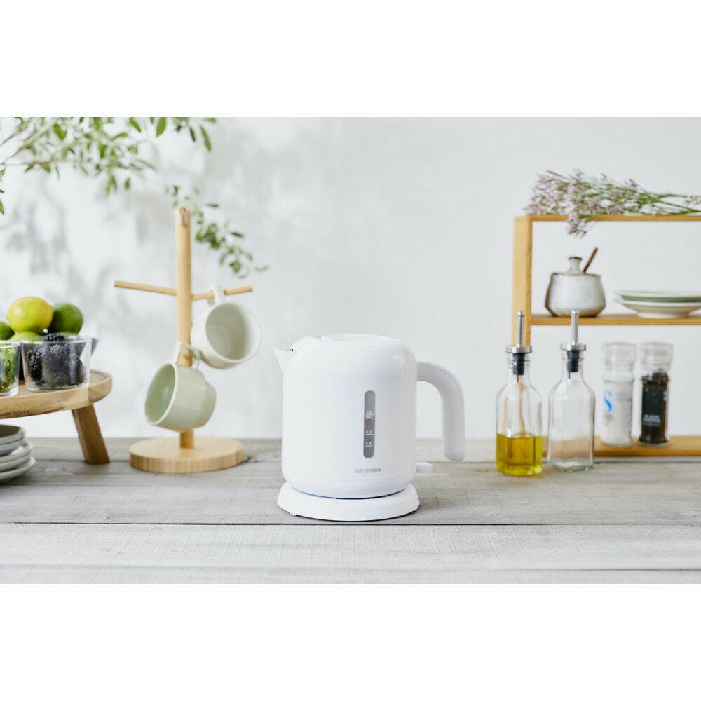 【ふるさと納税】ケトル 電気 IKEB-800-W ベーシックタイプ ケトル 電気ケトル 電気ポット お湯 湯沸し 湯沸かし ゆわかし 電気ケトル 湯沸し やかん 沸騰 紅茶 ティー コーヒー珈琲 沸かす 熱湯 アイリスオーヤマ | 新生活 サムネイル3