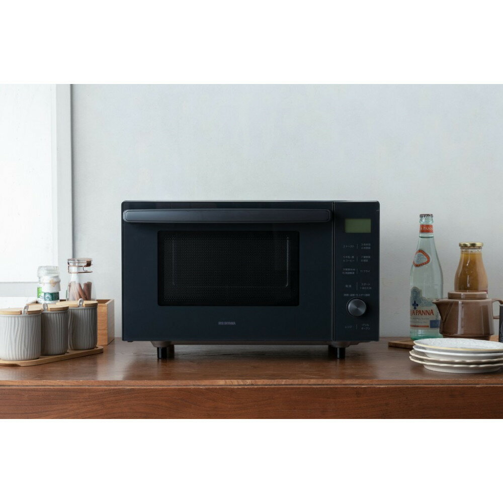 【ふるさと納税】 オーブンレンジ アイリスオーヤマ 18L アッシュ レンジ グリル 1人暮らし 時短 シンプル オーブンレンジ 縦開き 庫内フラット 調理 料理 家電 キッチン家電 電化製品 おすすめ 人気 アイリス MO-F1809-HA サムネイル3