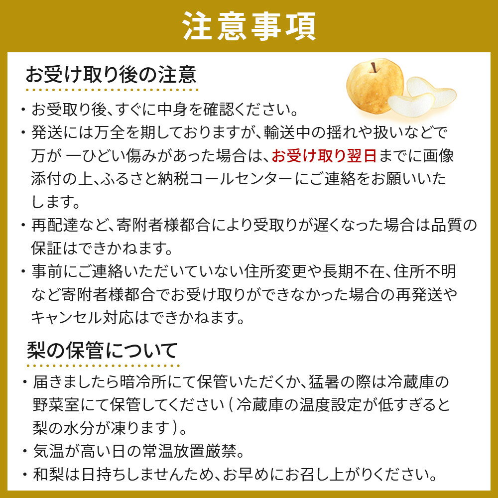 【ふるさと納税】【先行予約（2026年発送分）】【訳あり】旬の和梨　約5kg【吉川果樹園】｜梨 ナシ こだわりの梨 フルーツ 果物 旬の梨 宮城県角田市 約5kg | フルーツ 果物 くだもの 食品 人気 おすすめ 送料無料 - 画像3