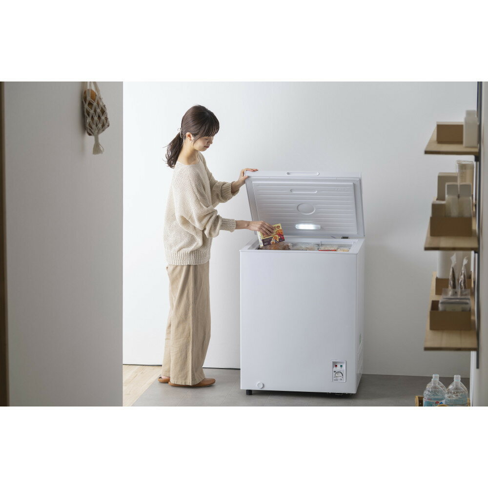 【ふるさと納税】冷凍庫 上開き冷凍庫 142L ICSD-14B-W ホワイト サムネイル3