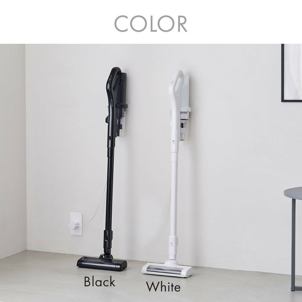 【ふるさと納税】【カラー選択可】掃除機 充電式サイクロンスティッククリーナー アイリスオーヤマ コードレス サイクロン 自走式 充電式 すき間ノズル パワフル パワーヘッド 操作性 静電モップ SCD-185P　ブラック又はホワイト - 画像2