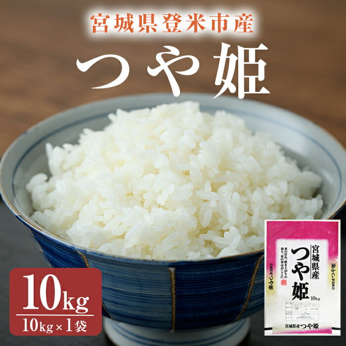 ≪令和7年産≫ つや姫 精米 10kg(10kg×1袋) 登米市産 米 お米 おこめ ごはん ご飯 白米 おにぎり お弁当 5kg 【宮城商事株式会社】tm467