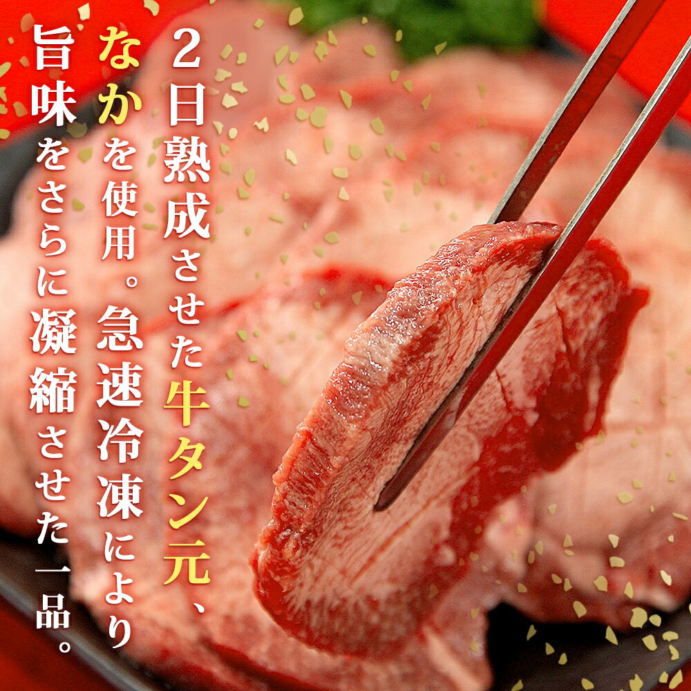 【ふるさと納税】牛タン 熟成 厚切 牛たん 塩味 500g 冷凍 焼肉 バーベキュー 熟成牛たん 宮城県 東松島市 佐利 A サムネイル2