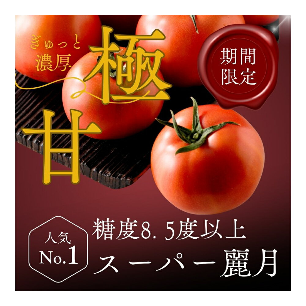 【糖度8.5度以上】スーパー麗月トマト 3kg｜冬期育ちの濃厚な甘み・産地直送の完熟トマト