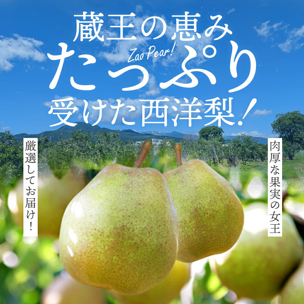 【ふるさと納税】【先行予約】厳選 おいしいラ・フランス約4kg（14～18個） 蔵王産　【04301-0151】 サムネイル2