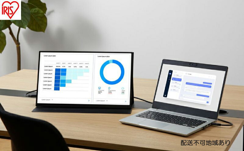 【ふるさと納税】ポータブルモニター 18.5inch DP-EF184S-B ブラック アイリスオーヤマ モバイルモニター pcモニター 18.5インチ ゲーミングモニター USB-C minihdmi カバー付き 軽量 薄型 ノングレア サムネイル2