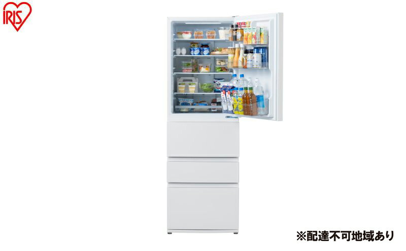 【ふるさと納税】冷蔵庫 冷凍冷蔵庫 371L IRSN-37A-W ホワイト 冷蔵庫 大型 冷凍室 アイリスオーヤマ 急冷モード 野菜室 ファン式 自動霜取り 霜取り不要 2人暮らし 家庭用 新生活 ホワイト 冷凍冷蔵庫 アイリスオーヤマ サムネイル2