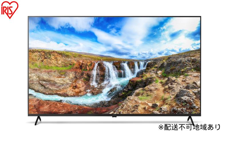 【ふるさと納税】65V型 4Kスマート液晶テレビ LT-65UGX-F1 ブラック テレビ 液晶テレビ 65v 型 4K インターネット対応 スマートテレビ GoogleTV チューナー内蔵 動画配信サービス 音声検索 音声操作 Wチューナー tv 65 アイリスオーヤマ サムネイル2