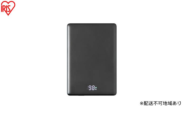 【ふるさと納税】薄型モバイルバッテリー5000mAh TW-A05020-B ブラック モバイルバッテリー 軽量 小型 タイプc 薄型 USB Type-C 5000mAh ワイヤレス マグネット MagSafe対応 スマホ 約1回分 充電 コンパクト バッテリー 充電器 ブラック アイリスオーヤマ サムネイル2