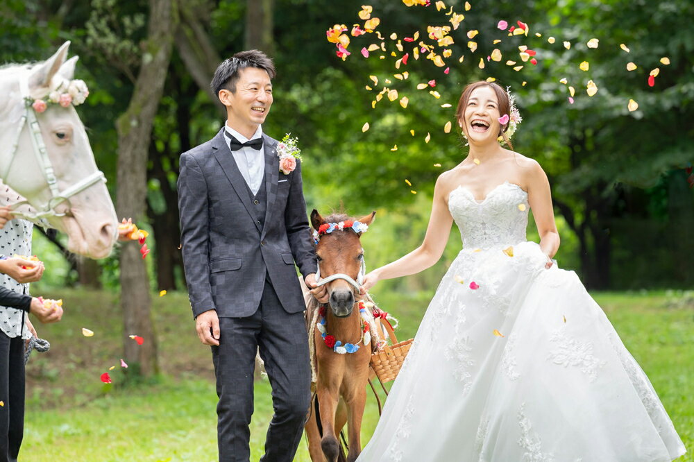 【ふるさと納税】馬と一緒に前撮りプラン｜ウエディング 写真 東北 宮城 仙台 記念 写真 チケット クーポン 入場券 体験 結婚式 [0093] - 画像3