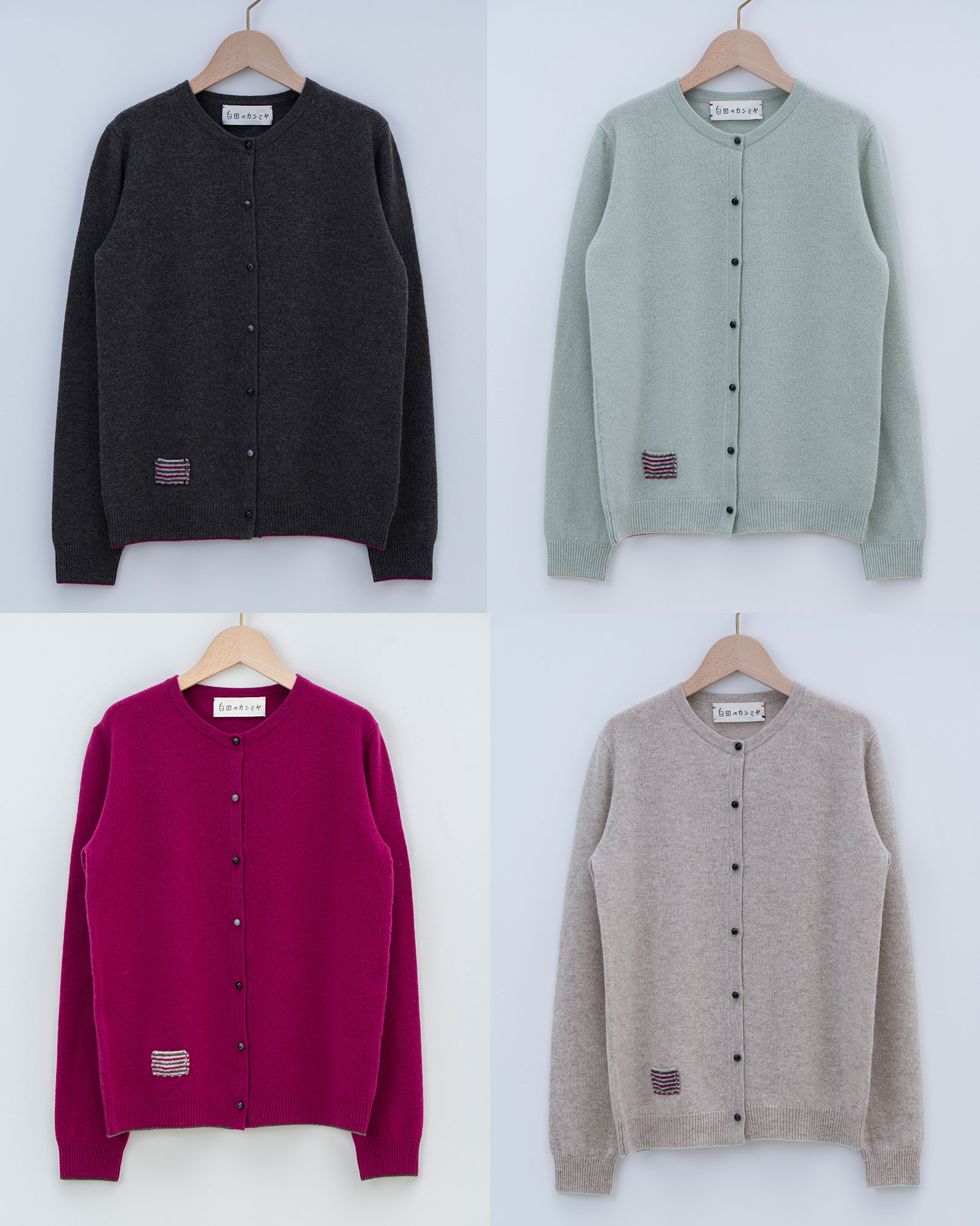 【ふるさと納税】服 カシミヤ ラウンドネックカーディガン 女性用《白田のカシミヤ》【全10色 S～3L】｜ニット 高級 希少 レディース サムネイル3