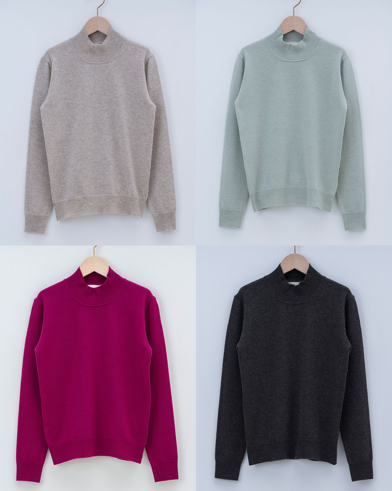 【ふるさと納税】服 カシミヤ ハイネックプルオーバー(度詰）女性用《白田のカシミヤ》【全4色 S～LL】｜ニット 高級 希少 レディース サムネイル3