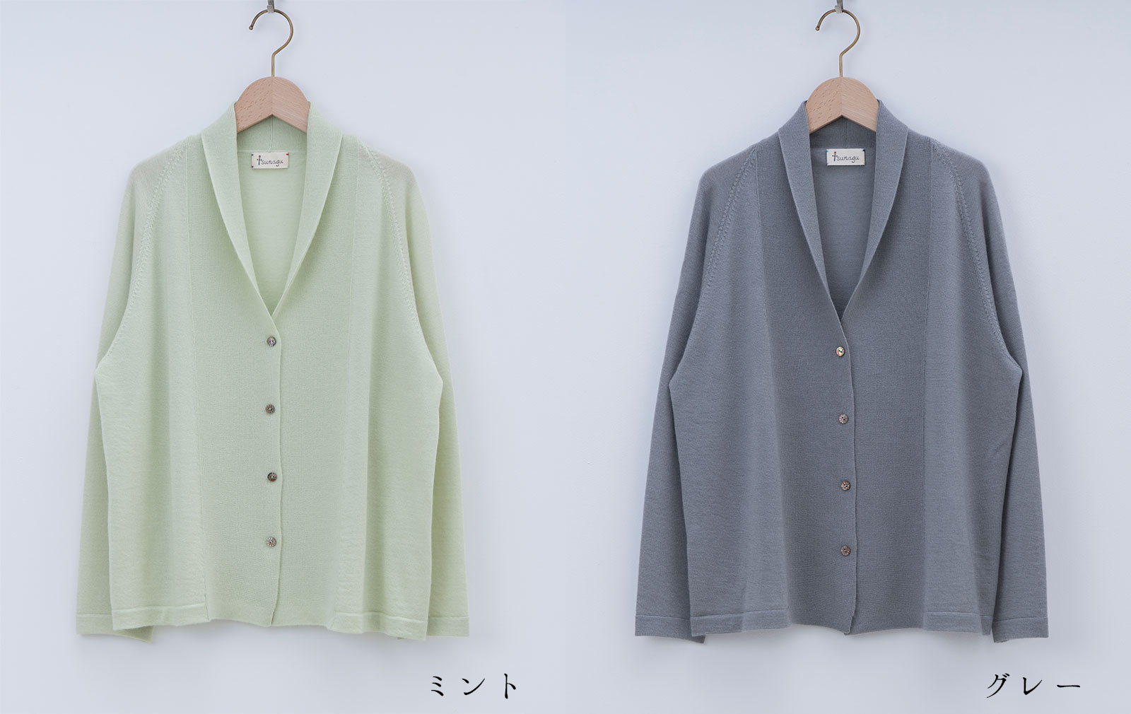 【ふるさと納税】服 カシミヤ×シルク カーディガン 女性用《白田のカシミヤ》【全2色 M / LL】｜ニット 高級 希少 レディース サムネイル2