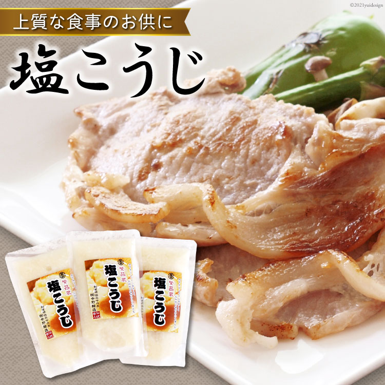 4000円 塩こうじ 160g×3パック 塩麹 調味料 常温 [今野醸造 宮城県 加美町 44580997] 豚肉 魚 鶏肉 漬け込み