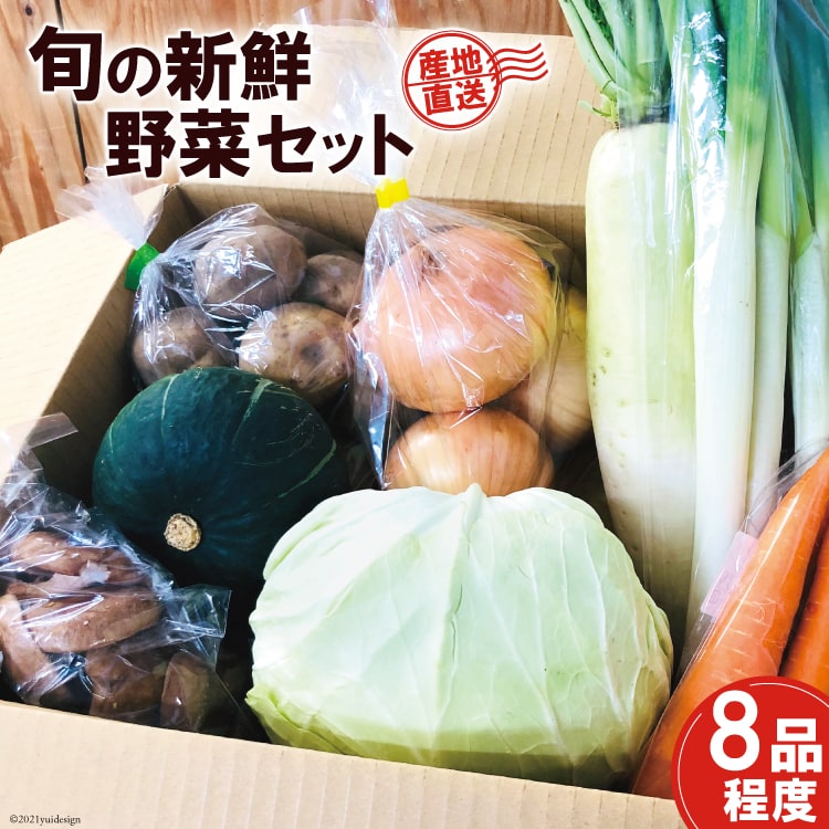 産地直送！旬の新鮮野菜セット（8品程度） [やくらい土産センター 宮城県 加美町 44581299] 野菜 やさい 旬 旬野菜 季節野菜 新鮮 セット