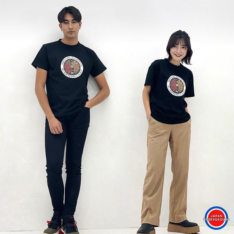【ふるさと納税】【Mサイズ】秋田市 マンホールTシャツ 黒 サムネイル2