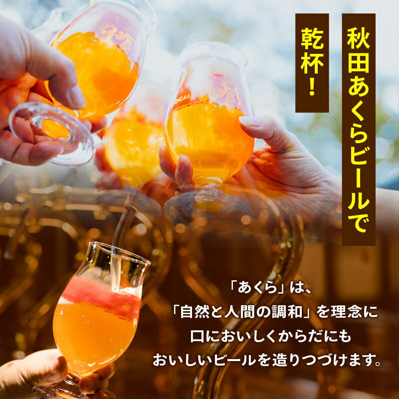【ふるさと納税】《定期便2ヶ月》【秋田の地ビール】秋田あくらビール 古代米アンバー 6本セット(330ml×計6本) サムネイル3