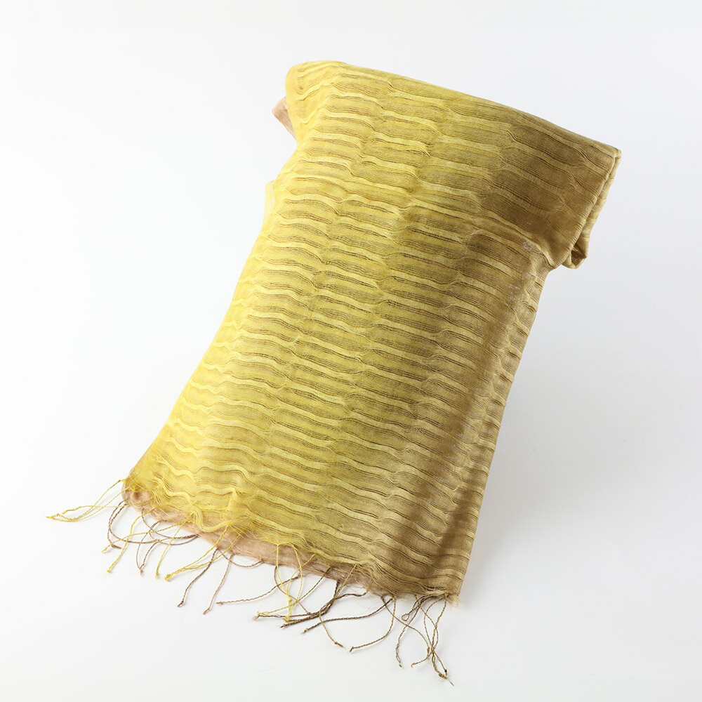 【ふるさと納税】シルクストール【秋田杉と背高あわだち草】1枚（55cm×180cm） サムネイル3