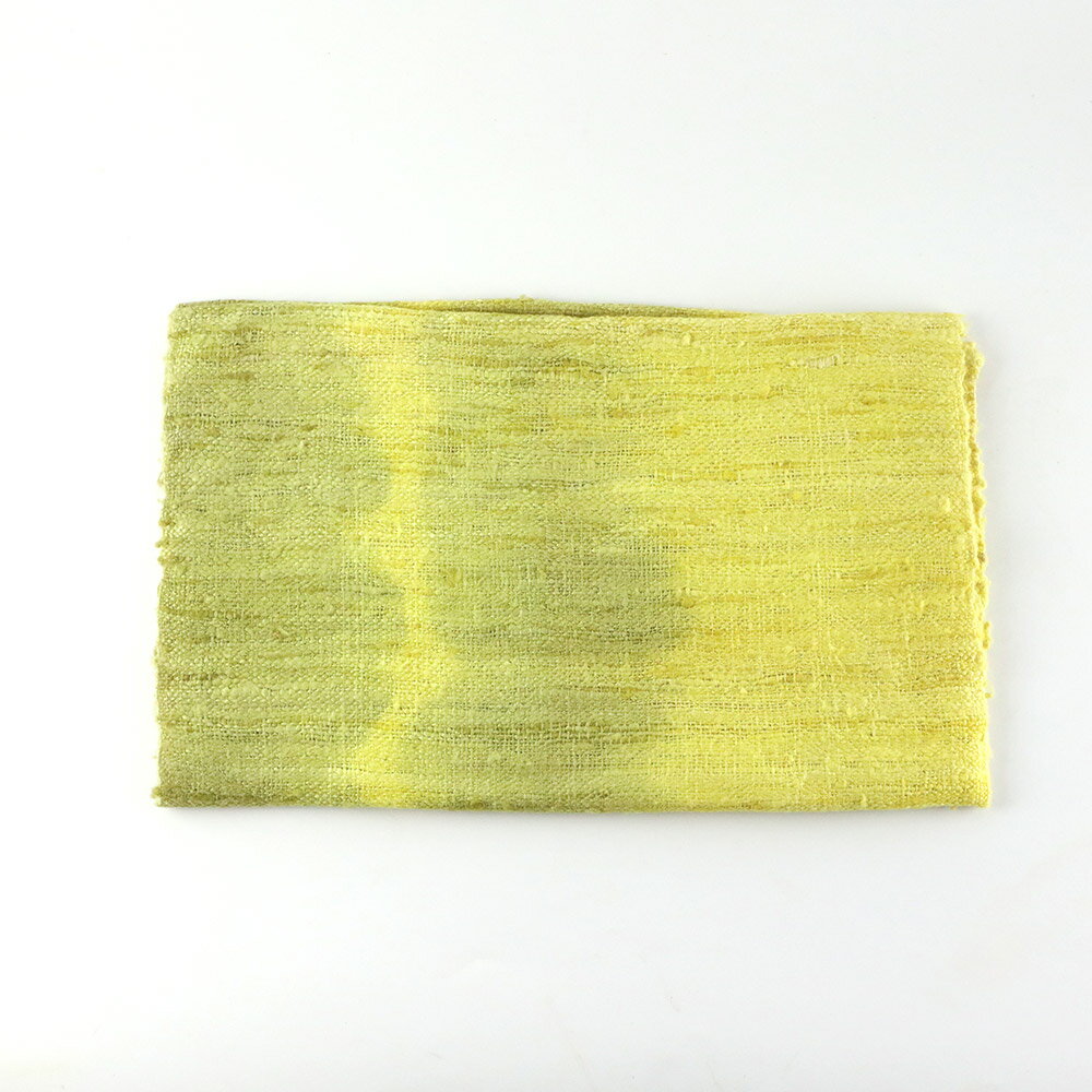 【ふるさと納税】真綿手紡ぎ シルクストール【コブナ草】1枚（43cm×190cm） サムネイル2