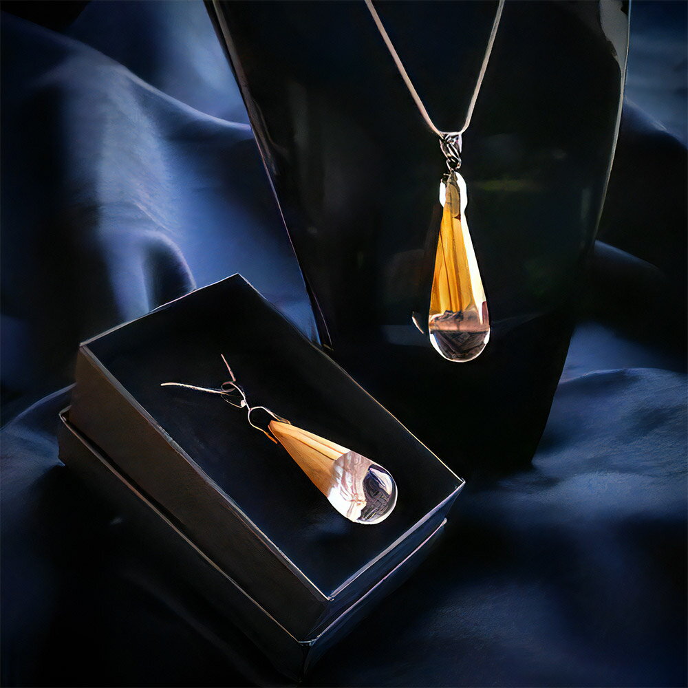 【ふるさと納税】Cedar Drop シダードロップ（秋田杉のネックレス） サムネイル2