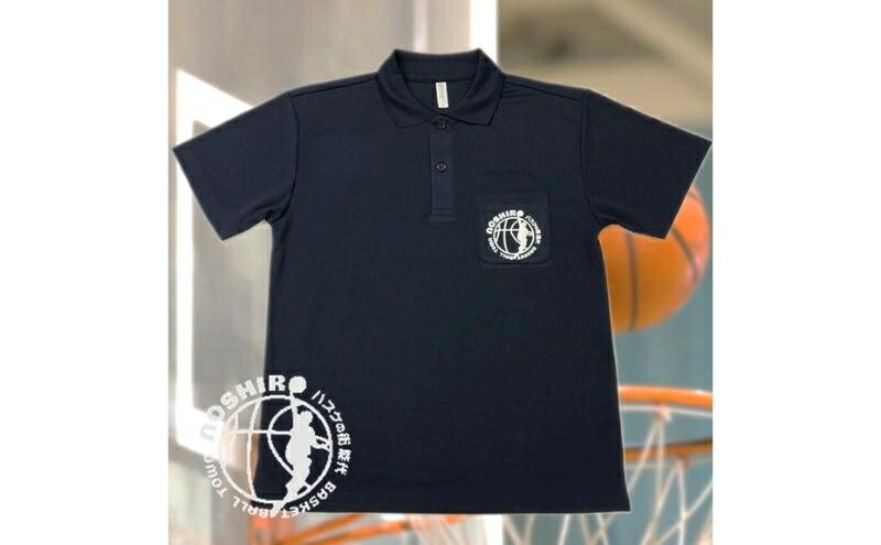 【ふるさと納税】「バスケの街 能代」オリジナルポロシャツ ポケット付 ネイビー ファッション 服 男性 メンズ 女性 レディース 速乾性 メッシュ素材 トップス 　お届け：入金確認後、2週間～1か月程度でお届けします。 サムネイル3