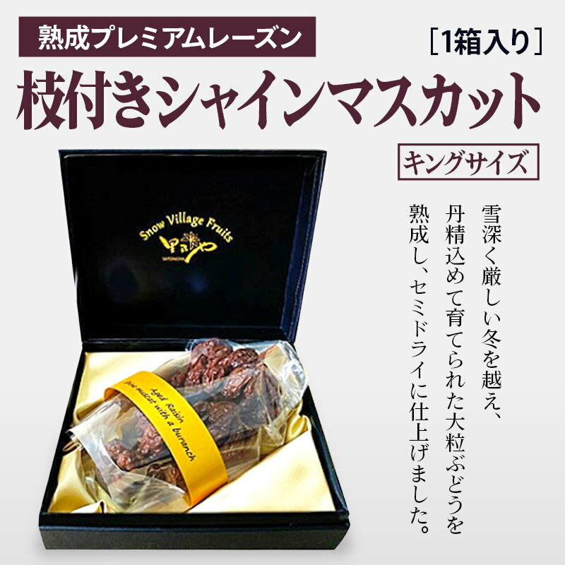 【ふるさと納税】熟成プレミアムレーズン 枝付きシャインマスカット キングサイズ サムネイル2