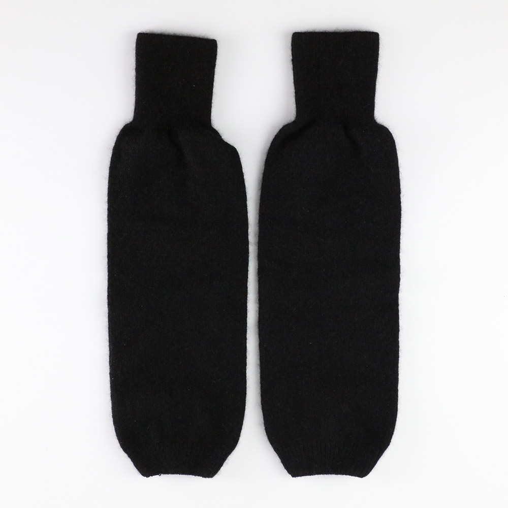 【ふるさと納税】プレミアム カシミヤ レッグウォーマー（黒） 443プランニング 秋田県 男鹿市 サムネイル3