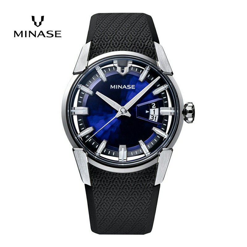 MINASE時計 DIVIDO ラバーベルトタイプ（VM14-RBKNBL-SSD）【協和精工株式会社】[F11906]