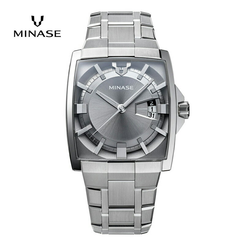 MINASE時計 HORIZON ブレスレットタイプ（VM12-M01NGY-SSB）【協和精工株式会社】[F11909]