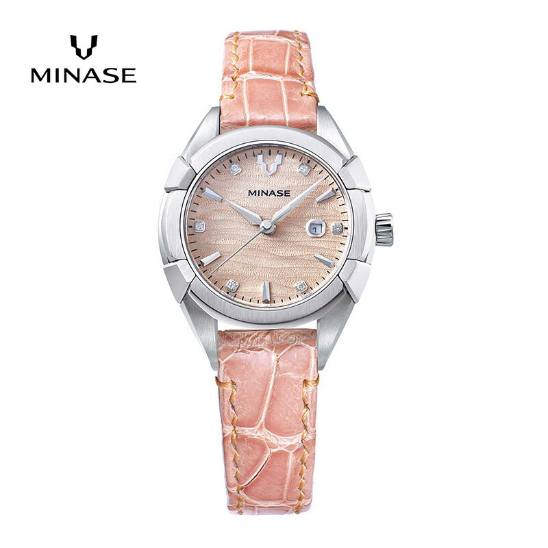 MINASE時計 Uruga31 クロコベルトタイプ（UG02-LLPNCP-SSD）【協和精工株式会社】[F11924]