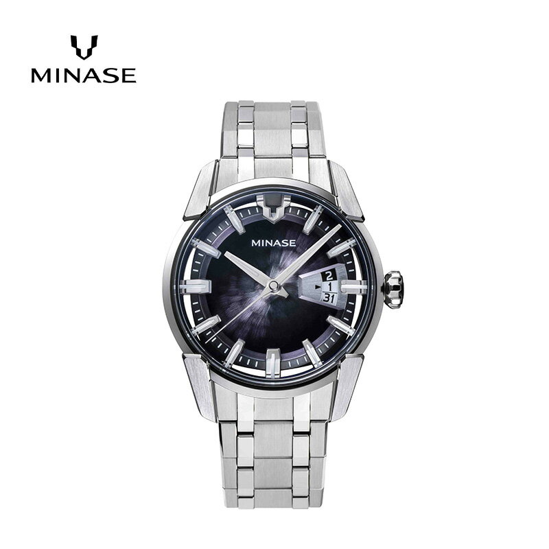MINASE時計 DIVIDO ブレスレットタイプ（VM14-M01GBK-SSB） MINASE 日本製 時計 腕時計 メンズ 高額 人気 ランキング【協和精工株式会社】[F11938]