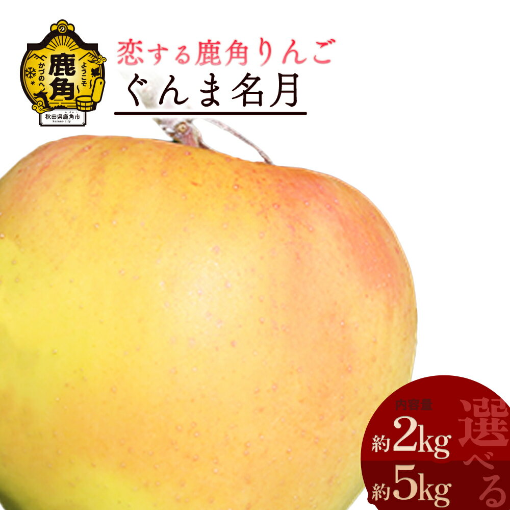 《 先行予約 》 鹿角 りんご ぐんま名月 5kg かづのりんご 食感 果汁 さっぱり リンゴ 完熟 旬 県産りんご お中元 お歳暮 贈り物 お見舞い グルメ ギフト 故郷 秋田 あきた 鹿角市 鹿角 送料無料 【恋する鹿角カンパニー】