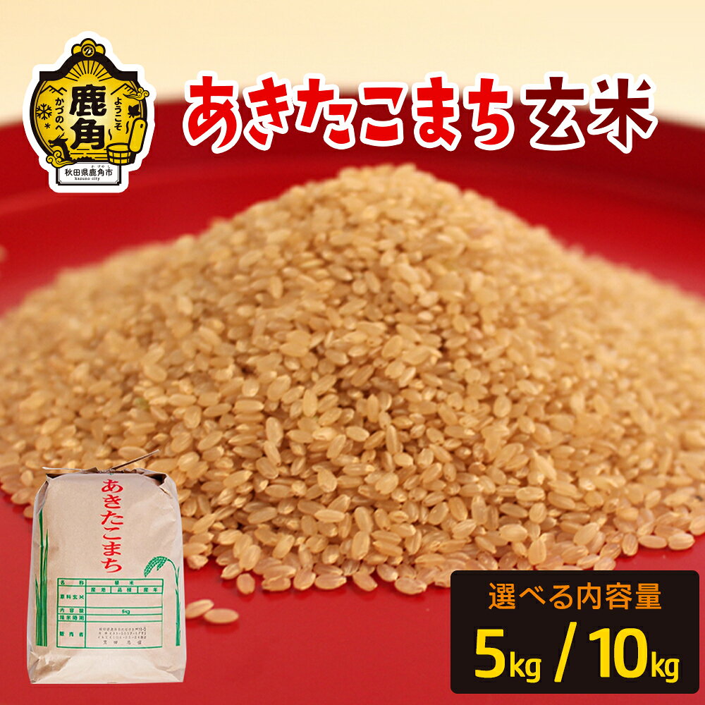 令和7年産 あきたこまち 玄米 5kg / 10kg 選べる 内容量 単品 単一原料米 玄米 米 お米 こめ コメ 県産米 国産米 ギフト お中元 お歳暮 ふるさと 返礼品 秋田 あきた 鹿角市 鹿角 送料無料 【豊田農園】