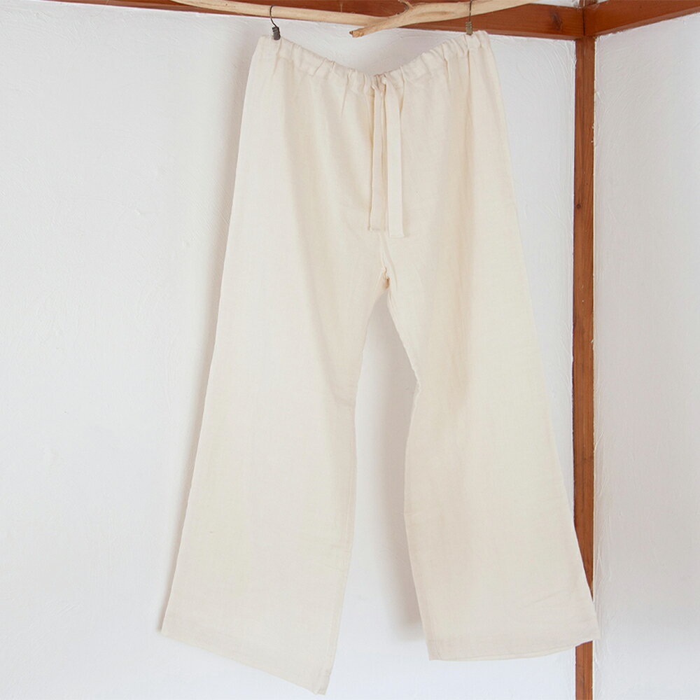 【ふるさと納税】 天然素材 ルームパンツ オーガニック ダブルガーゼ おしゃれ 上品 肌着 染色工芸品 手染め 天然 素材 プレゼント お土産 贈り物 ギフト 故郷 秋田 あきた 鹿角市 鹿角 送料無料 【Kanaho】 サムネイル2