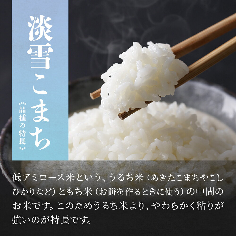 【ふるさと納税】 令和7年産 特別栽培米 「 淡雪こまち 」 精米 5kg JA かづの産直センター 米 白米 お米 こめ ふっくら もっちり 甘い ギフト お中元 お歳暮 ふるさと 返礼品 鹿角市 秋田 送料無料 【おらほの市場】 - 画像3