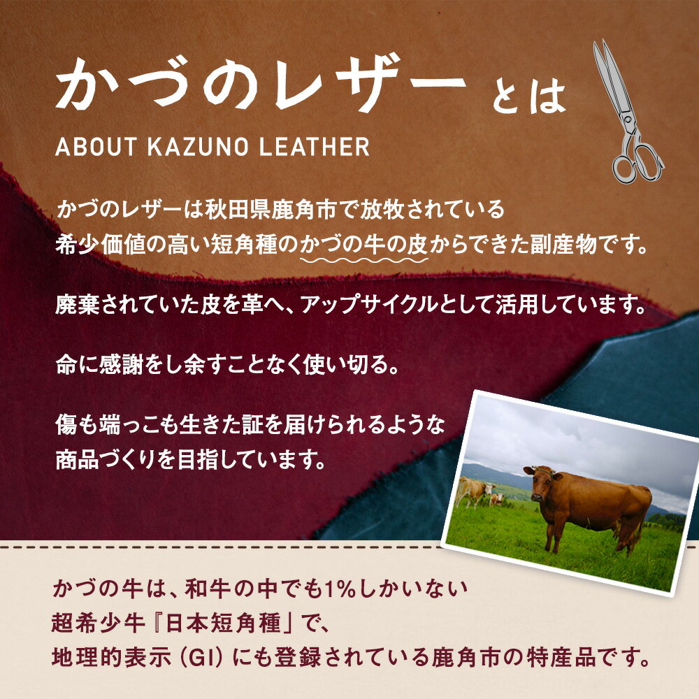 【ふるさと納税】 かづの牛 牛革カードケース カードケース 牛革 革 手作り ハンドメイド ミニ メンズ レディース ポーチ 工芸 ギフト プレゼント 贈り物 父の日 母の日 遅れてごめんね 秋田 あきた 鹿角 送料無料 【Leather＆Crafttape 123xxx】 サムネイル2