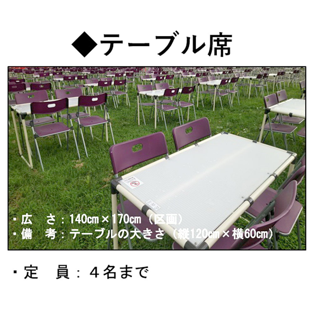 【ふるさと納税】第98回全国花火競技大会「大曲の花火」有料観覧席／テーブル席 4名【ゆうパケット】 - 画像2