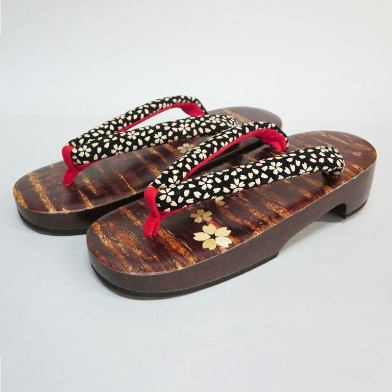 【ふるさと納税】角館樺細工《樺細工 八柳》 女性用ソフト下駄 枝桜 サムネイル2