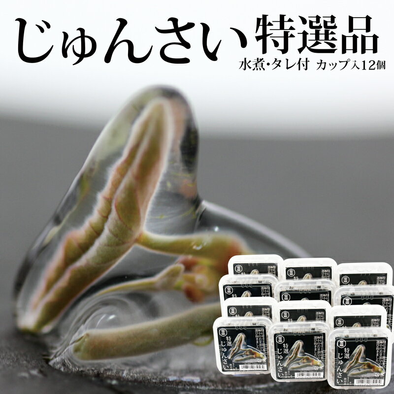 特選じゅんさい水煮カップ入り12個