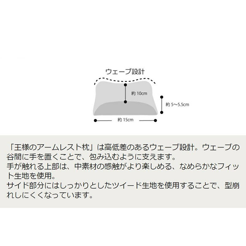 【ふるさと納税】王様のアームレスト枕セット キーボード＆マウス用【選べるカラー】 サムネイル2