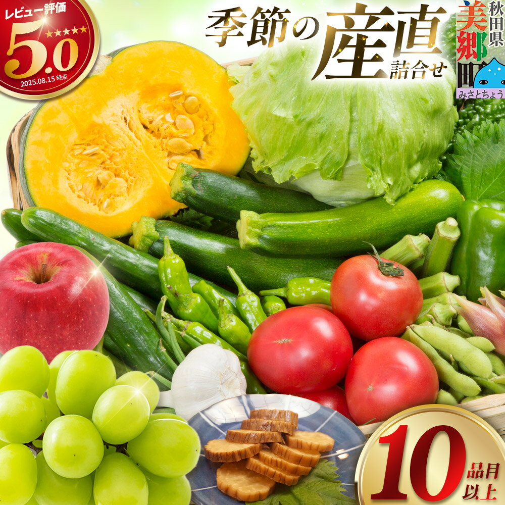 季節の産直詰め合わせ 野菜 山菜 果物 フルーツ お菓子 漬物 など