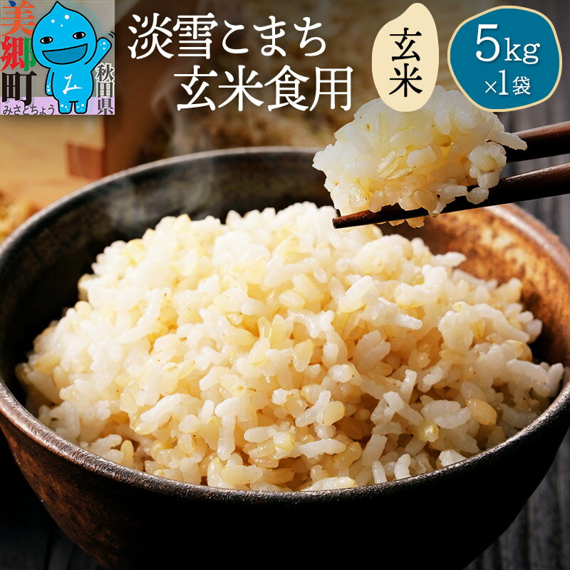 【楽天限定】【玄米】淡雪こまち 5kg 玄米食用 令和7年産 秋田県産